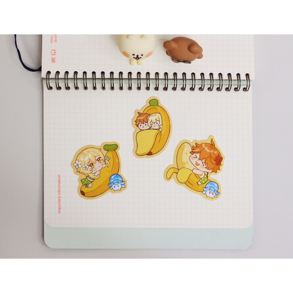 

Chilumi Childe & Lumine Banana Sticker Set
