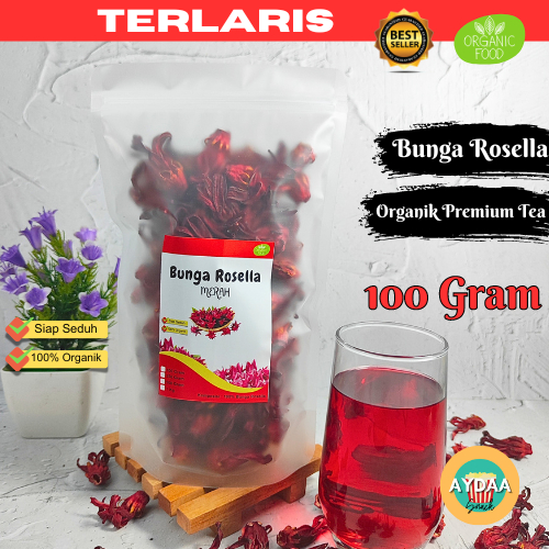 

BUNGA TEH ROSELLA MERAH KERING 100 GRAM PREMIUM ORGANIK ALAMI