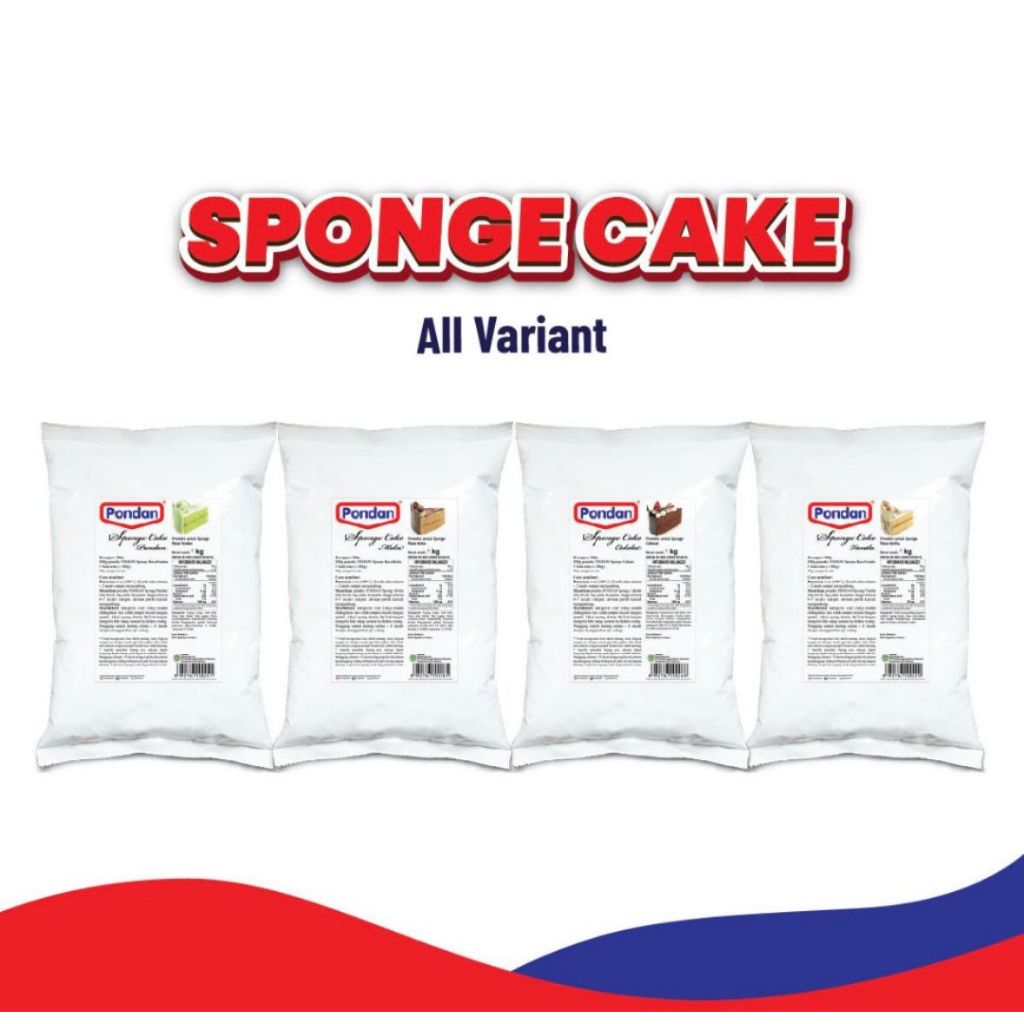 

Pondan Sponge Cake Mix 1KG - ALL VARIANT