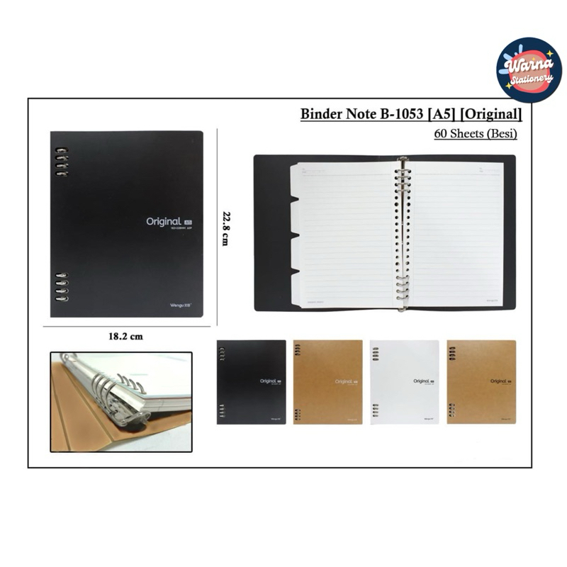 

BINDER A5 WENGU NEUTRAL COVER KARTON B1053
