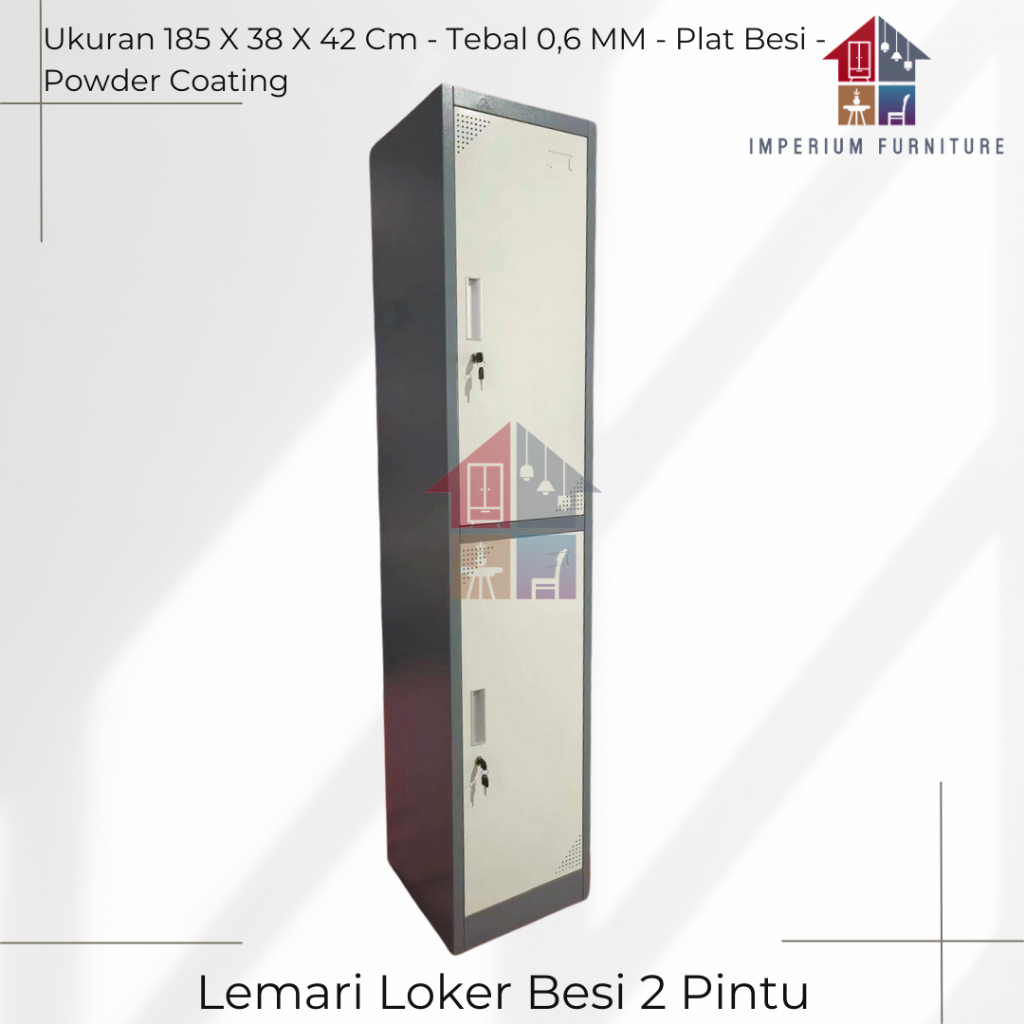 Loker Besi 2 Pintu / Loker Besi / Loker Sekolah / Loker Karyawan / Locker Besi / Locker 2 Pintu / Lo