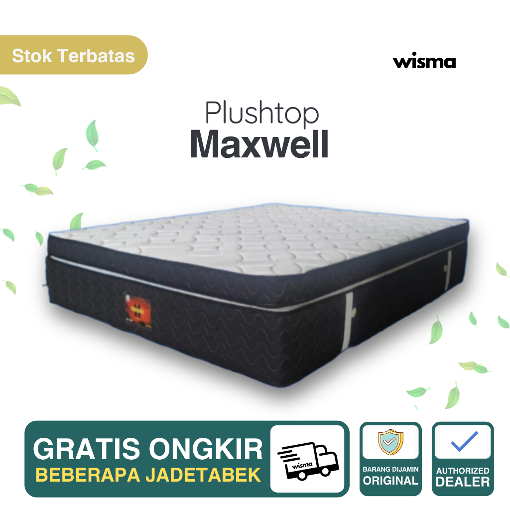 Kasur Springbed Perdana Maxwell Plushtop 40cm 160x200 180x200