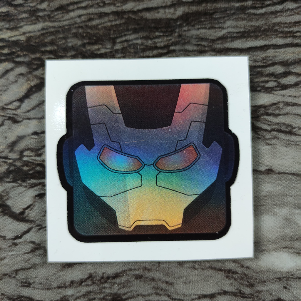 

Stiker Hologram Marvel War Machine Square