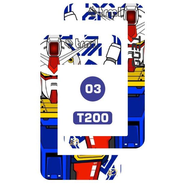 

Stiker depan belakang T2-00 bahan Cutting