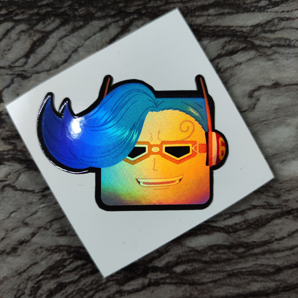 

Stiker Hologram One Piece Niji Square