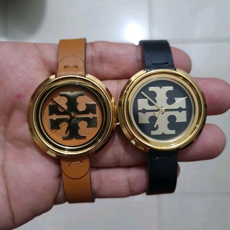 Jam tangan Fashion Wanita TORY BURCH TB Miller Leather strap Stainless steel