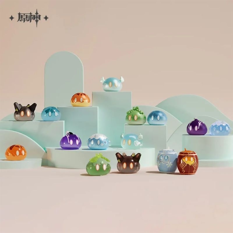 Genshin Impact Mini Slime Toy Blind Bag - gatcha slime toy 1 pack isi 5 pc