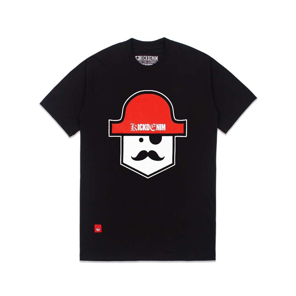 Kick Denim - T shirt Pria Lengan Pendek Hitam | Ts TYPE