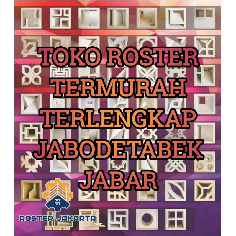 ROSTER BETON LOSTER MINIMALIS SEMUA MOTIF PUTIH.