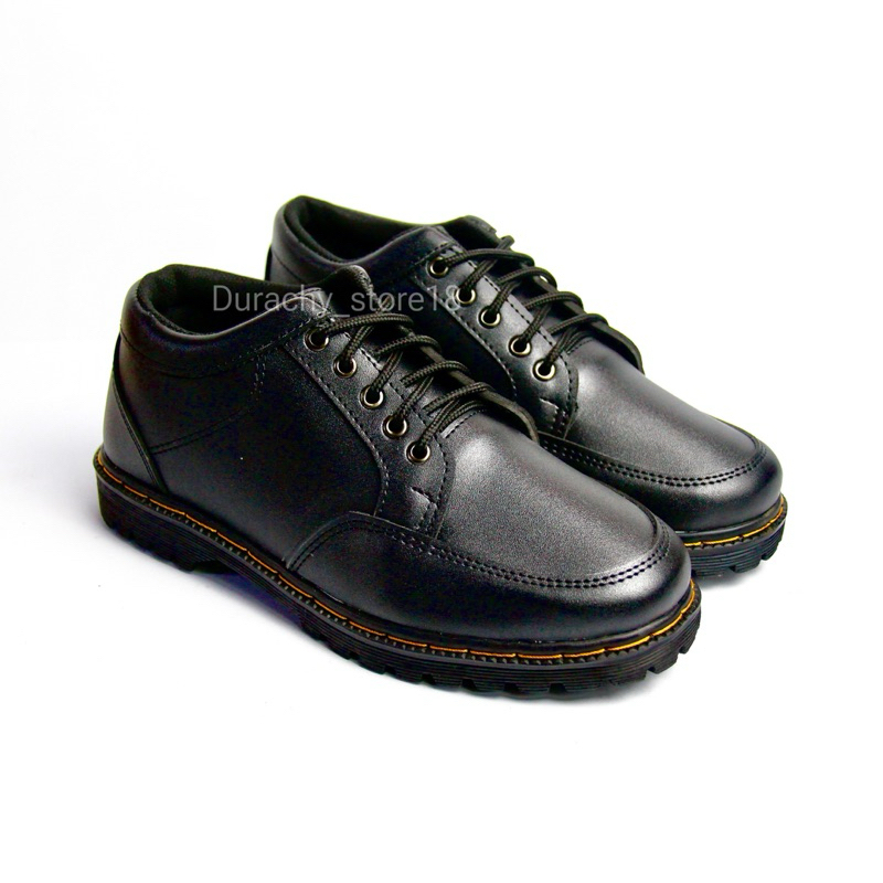 DURACHY Sepatu Formal Boots Kerja Pria Kulit Hitam | Akamaru