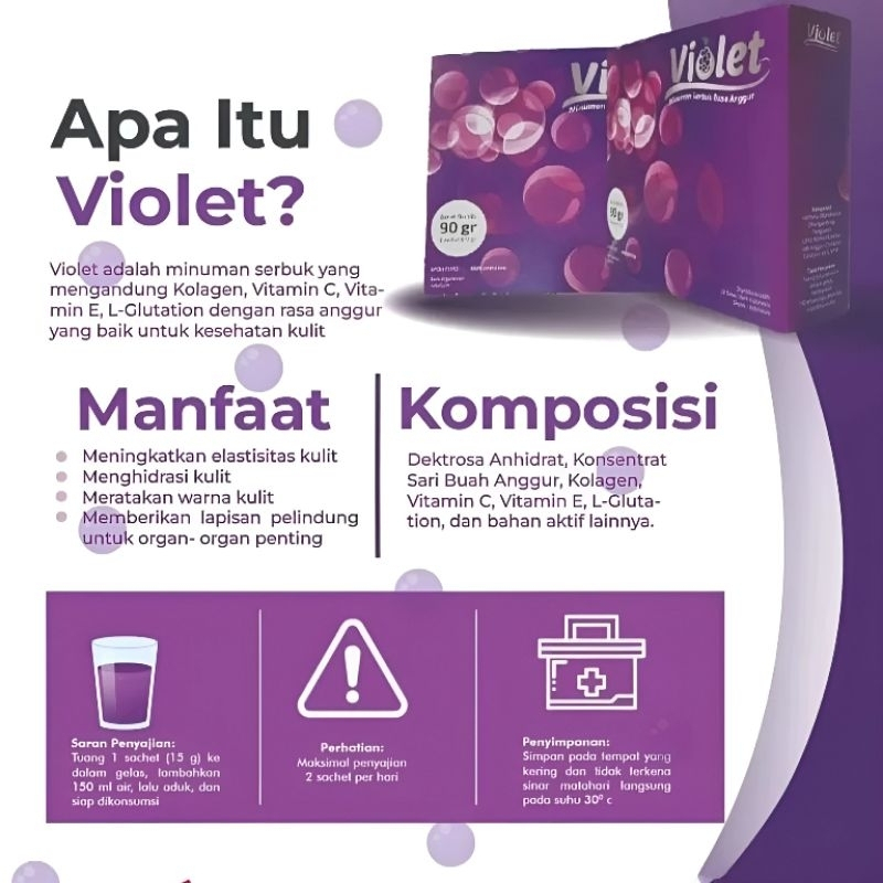 

Minuman Gluthatione Kolagen Serbuk anggur paket 1 bulan isi 5 box
