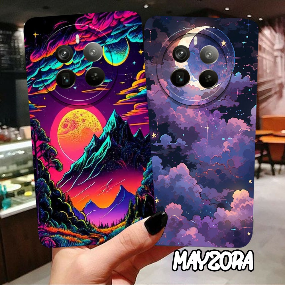 Case pro camera Realme 12 pro Terbaru 2024 -Silikon Realme 12 pro - motif AWAN - Softcase Realme 12 