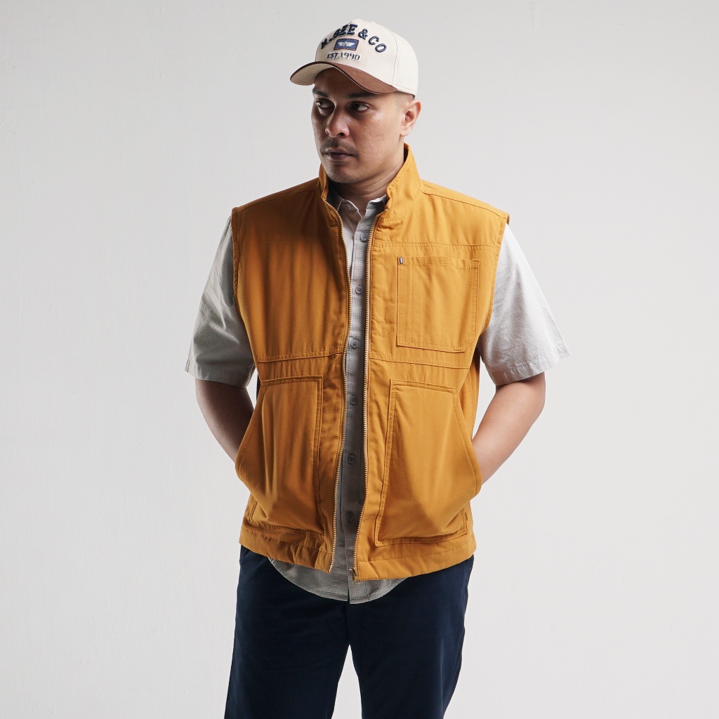 Rompi MGEE Original - Rompi Pria Original MGEE Outdoor Vest Walter CKPR 009 Mustard