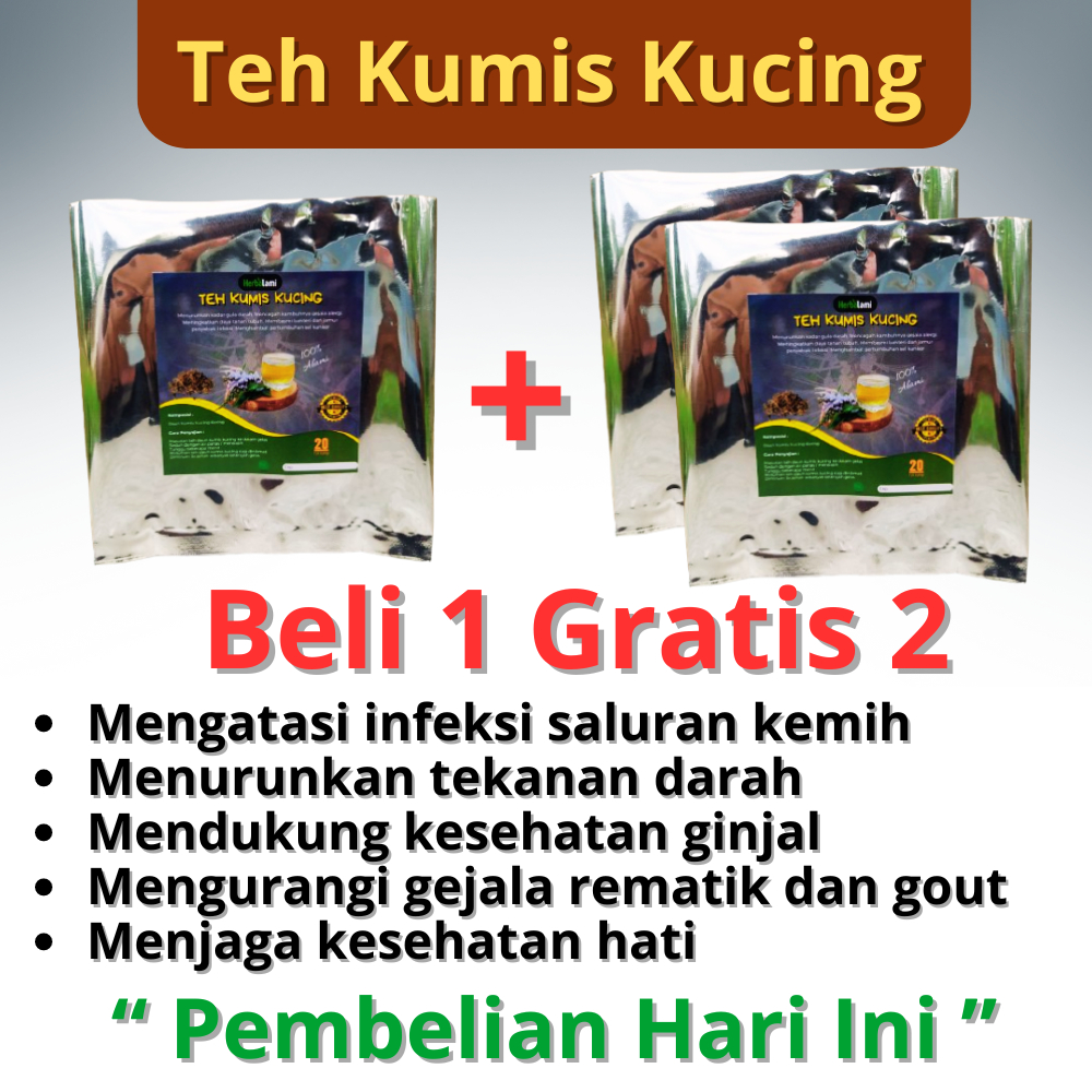 

COD" Teh Herbal Daun Kumis Kucing Celup Asli Original 100% Penyembuh Berbagai Penyakit
