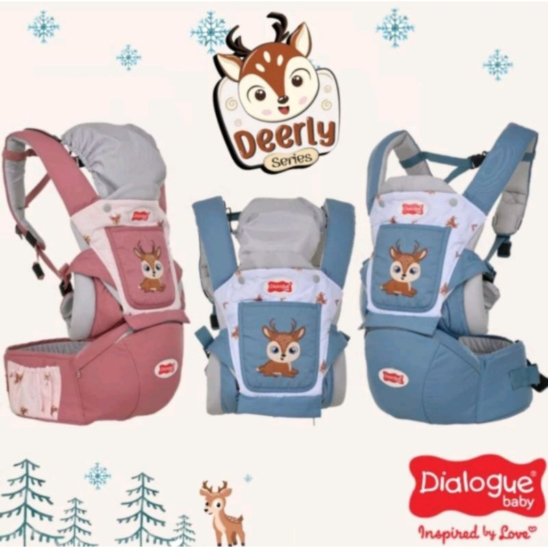 DIALOGUE Hipseat Carrier 9 in 1 Deerly Series / Gendongan Hipseat / Gendongan Bayi