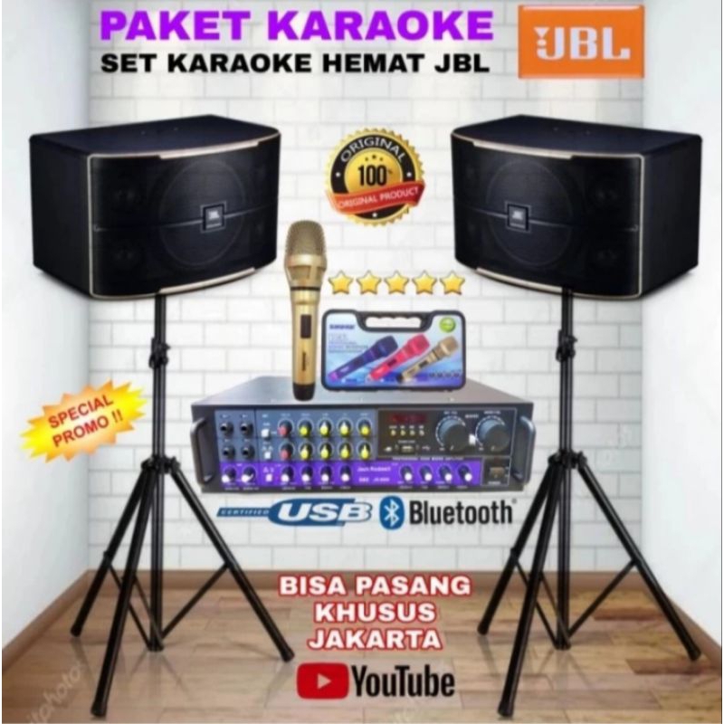 Paket Hemat Speaker Karaoke JBL Passion 10 Original Speaker JBL+Ampli
