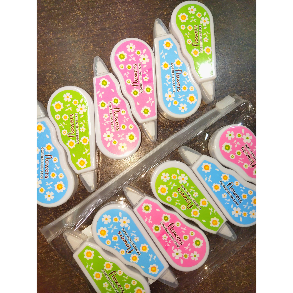 

TIPEX, TIPEX KERTAS, TIPEX PITA, CORRECTION TAPE TUZHENG 8046 FLOWERS BUNGA MINI