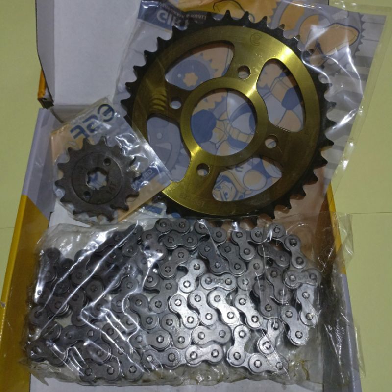 GEAR SET PAKET BAJAJ PULSAR 220 (14T-36T/520-104L) ESF