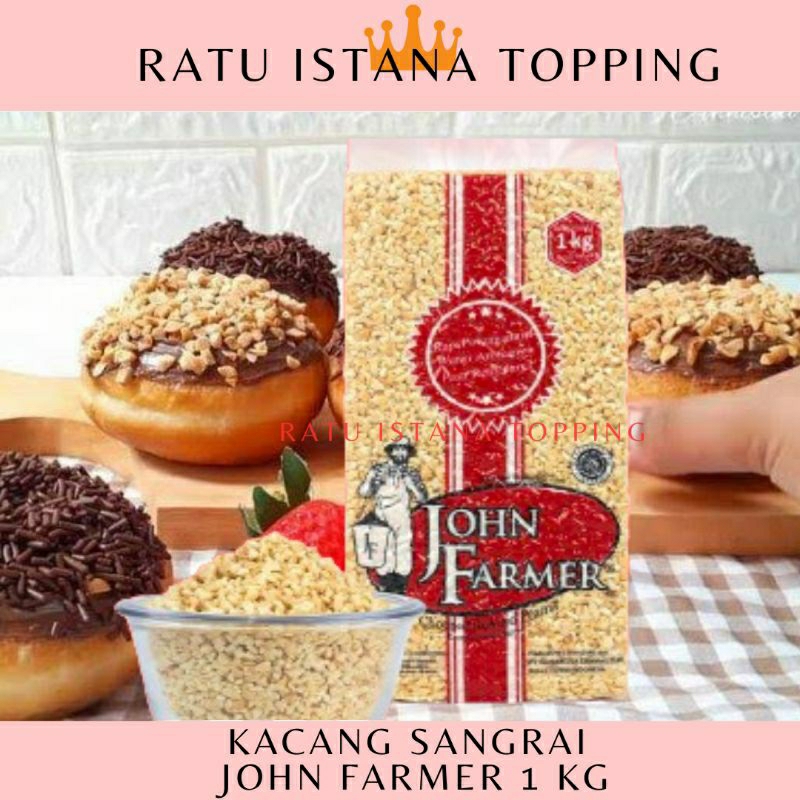 

KACANG SANGRAI JOHN FARMER 1 KG - TOPPING DONAT - KACANG CINCANG 1KG - KACANG CACAH-KACANG BUBUK