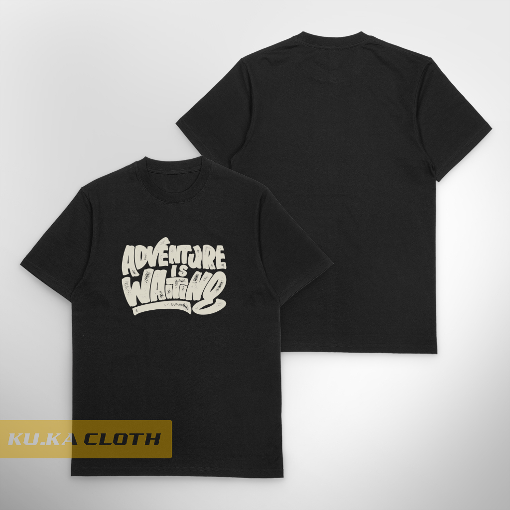 Baju Kaos Distro Pria Adventure is Waiting