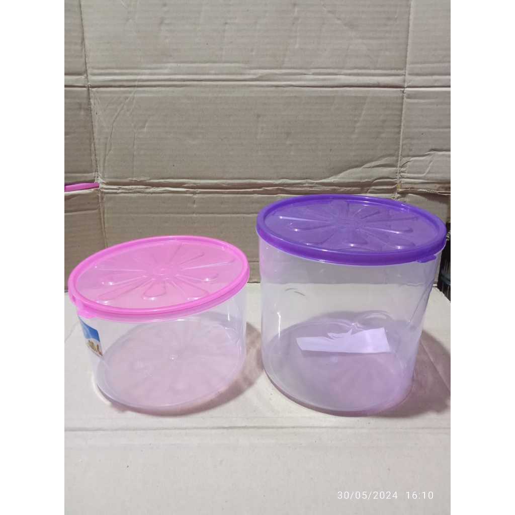 Mutiara Kmp Toples Plastik 1 kg/Toples Plastik 1,5 kg mutiara Kmp