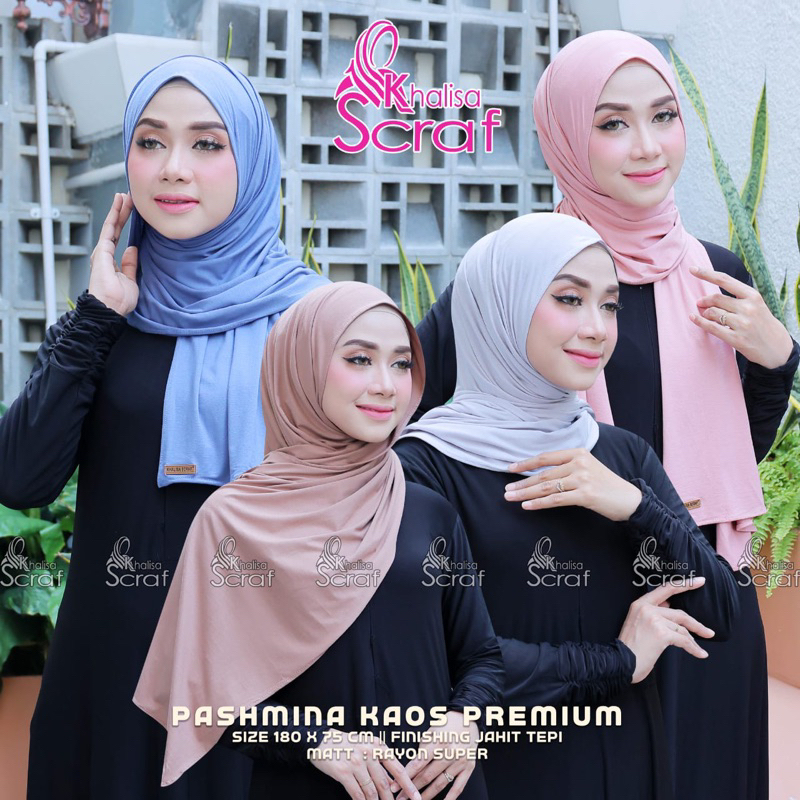 pashmina kaos premium/khalisa scarf
