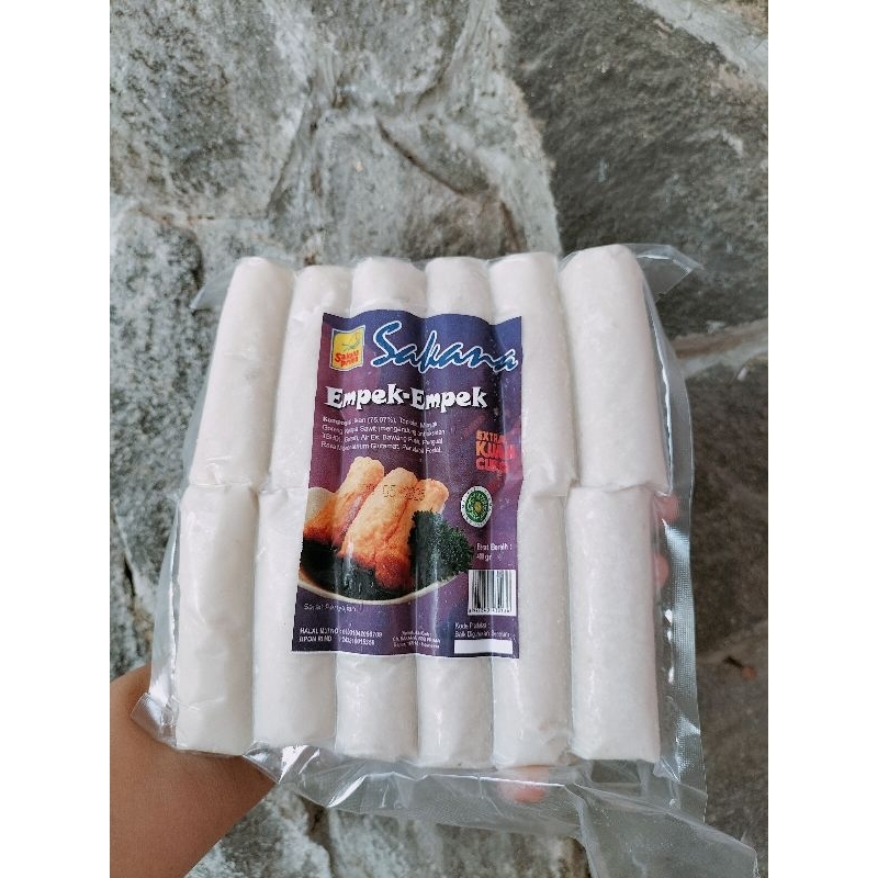 

SAKANA Empek-Empek Ikan Lenjer Pempek 400gr EXTRA Kuah Cuko Enak Gurih Kenyal isi 12