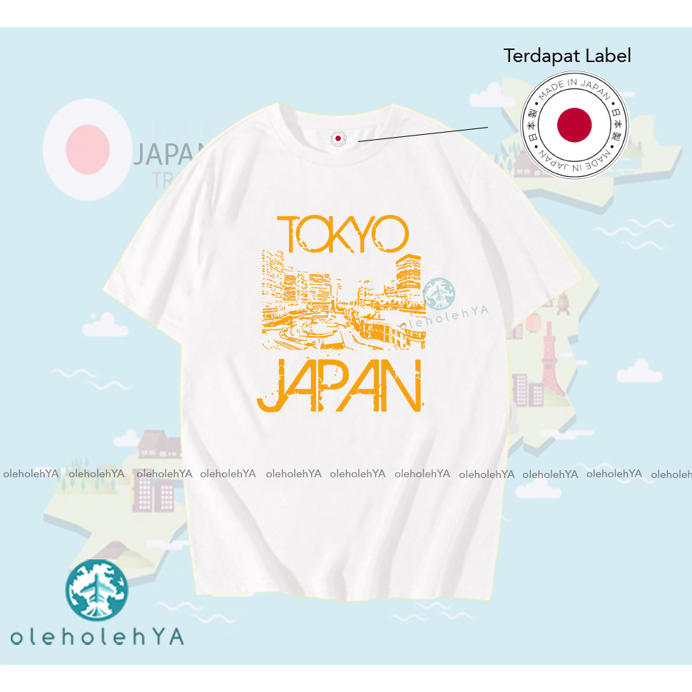 TYPE 7 JAPAN - BAJU KAOS OLEH OLEH TOKYO JAPAN PREMIUM TAG LABEL JAPAN ASLI - BAJU SOUVENIR JAPAN - 