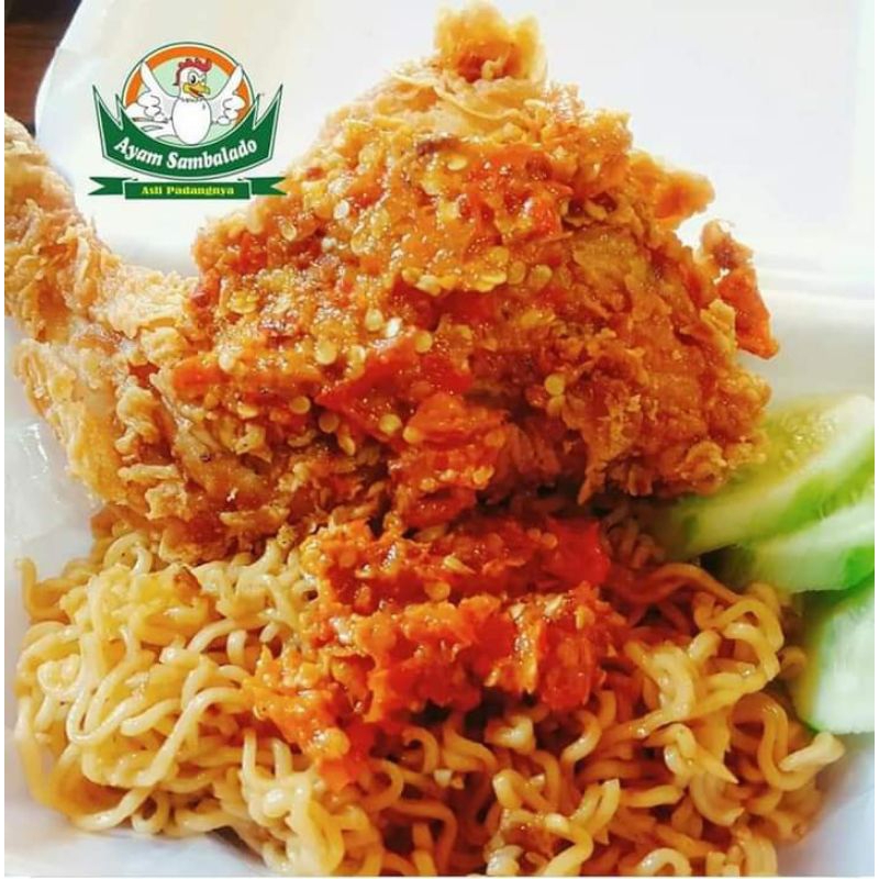 

Ayam geprek Indomie goreng