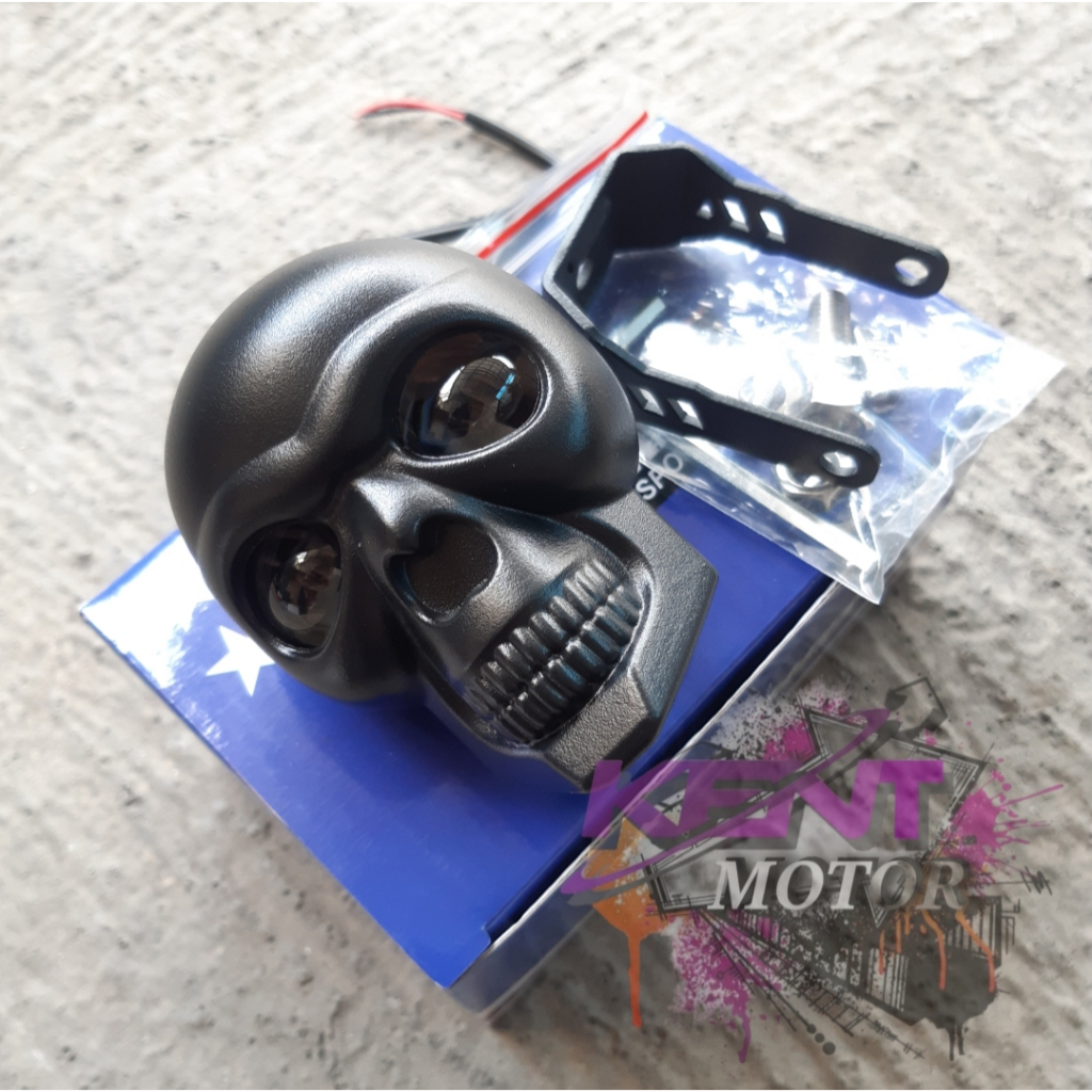 Lampu depan motor DAYMAKER Lampu projie daymaker tengkorak lampu tembak lampu kota universal