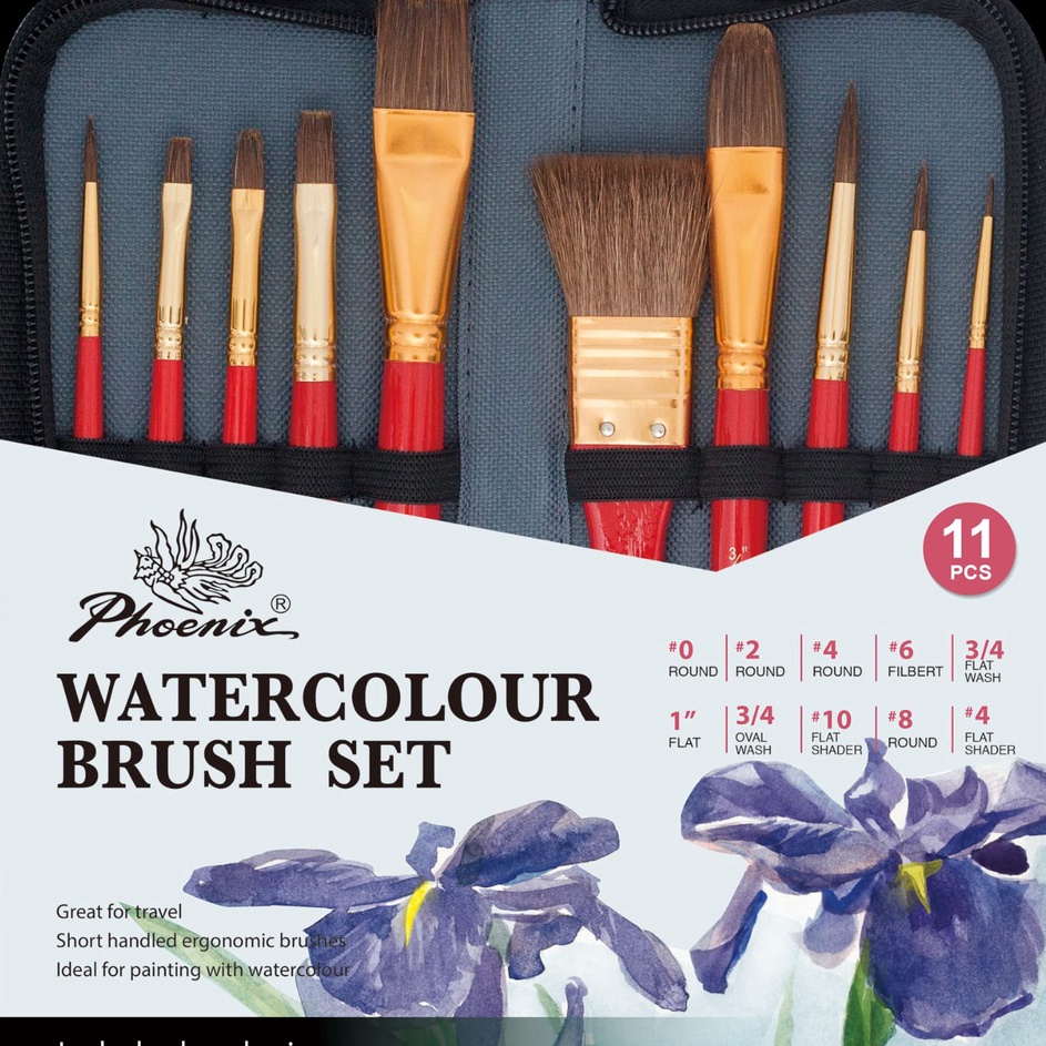 

Berkualitas Tinggi phoenix watercolor brushkuas set CWBPWS1