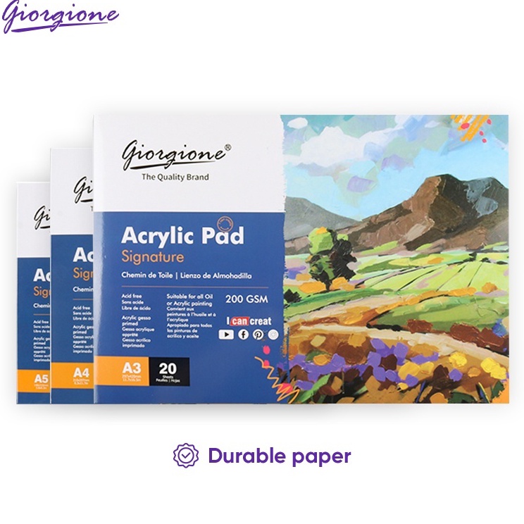 

Klasik Giorgione Acrylic Oil Paint Paper Book Lukisan Minyak Akrilik A3A4A5 GAC2