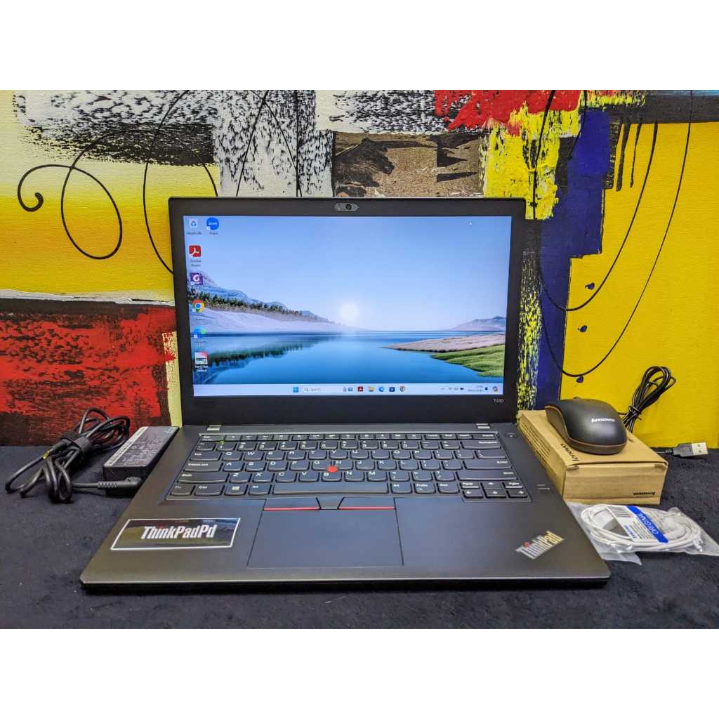 Laptop Gaming & Design Lenovo Thinkpad T480 Core i7 8550U Nvidia MX150 Ram 8Gb SSD 512Gb Mulus Slim