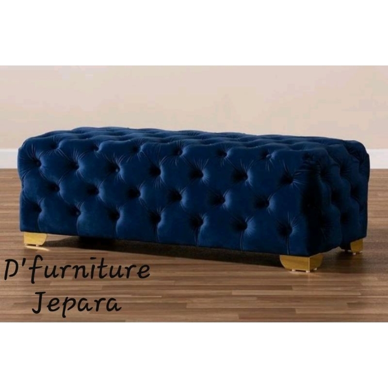 bench stool sofa full kancing 150cm