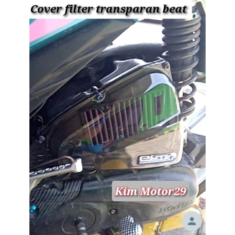 Cover filter transparan beat Scoopy smoke tutup filter transparan beat Scoopy bening