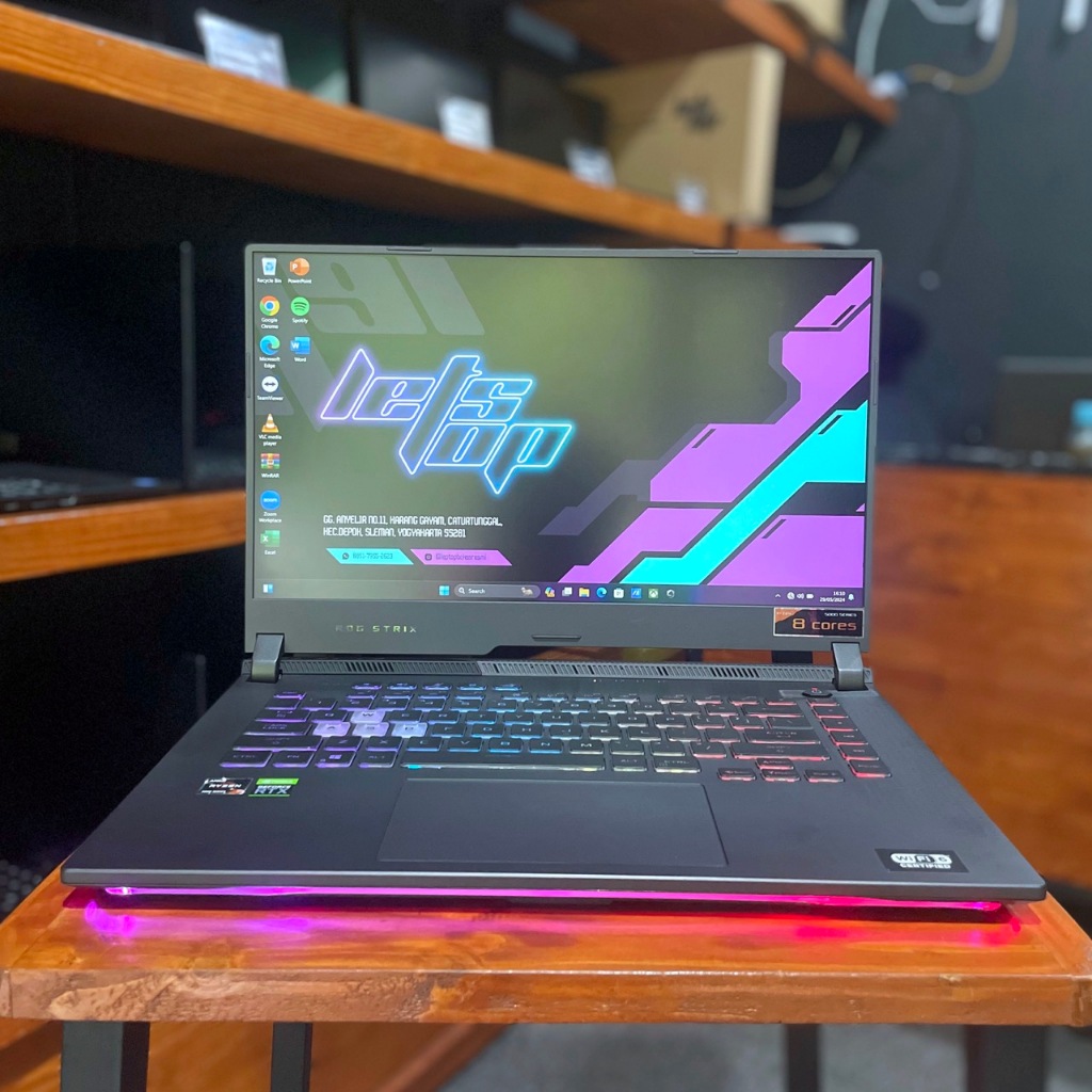Laptop Asus ROG Strix G513QC AMD Ryzen 7-5800H RAM 16GB DDR4 SSD NVMe 512GB Nvidia Geforce RTX 3050