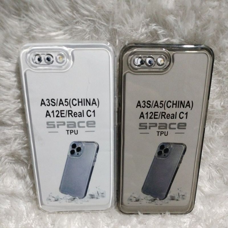 Softcase Casing OPPO A3S/A5/A12E Selikon Bening Trasparan Pelindung belakang HP+Camera