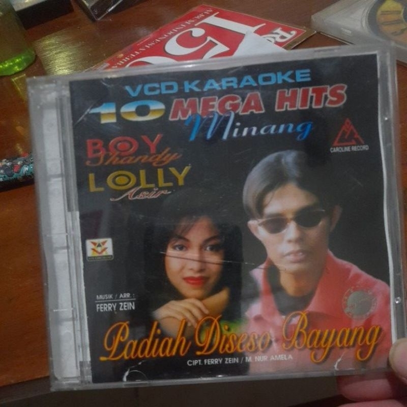 vcd karaoke 10 mega hits minang boy shandy loly asir original (CD349)