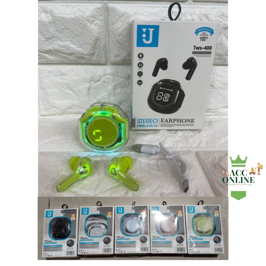 Headset Bluetooth TWS Transparan BT J Transparan Tws 400