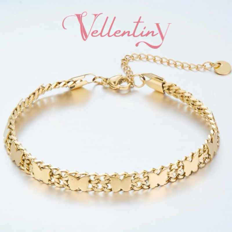 Vellentiny - Gelang Wanita Hudie Stainless Steel