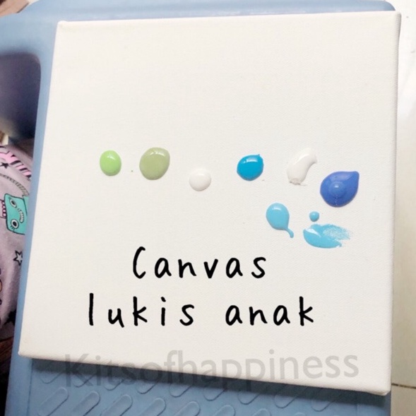 

Harga Update Kanvas lukis anak 2x2 small canvas for kids painting set gesso