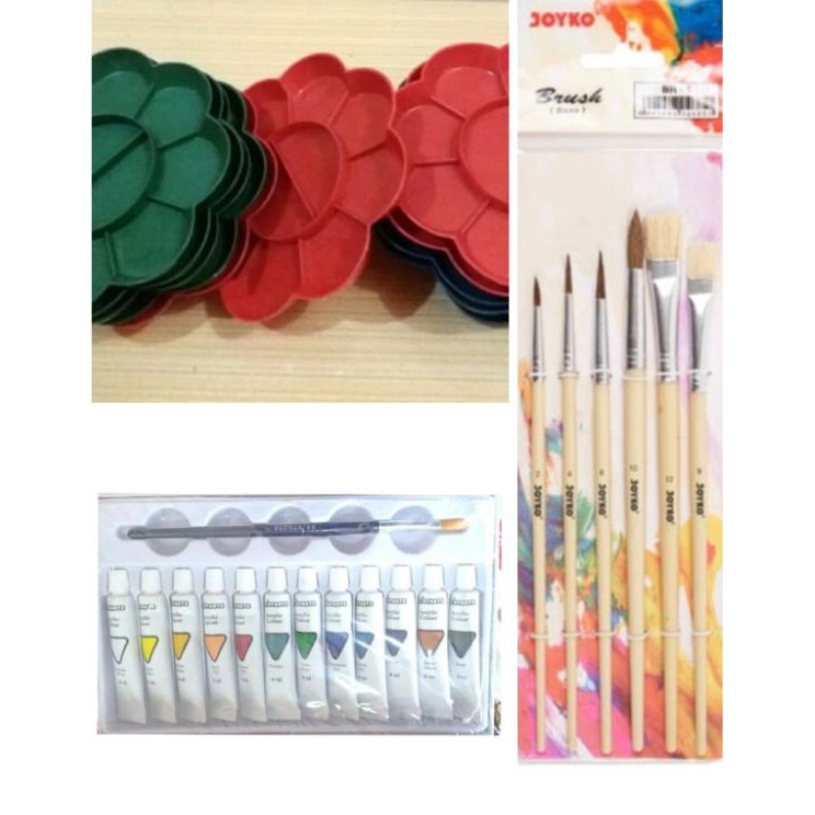 

Flash Promo Paket Lukis cat akrilikkuaspalet