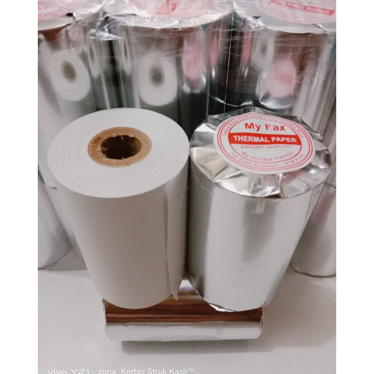 

kes thermal 8x5mm paket 1 Roll struk printer ukuran 8mm