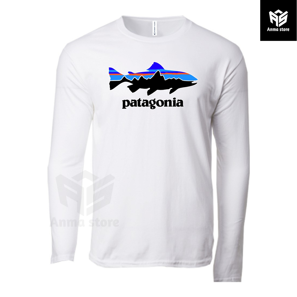 Kaos Baju Lengan Panjang Mancing Patagonia Fish