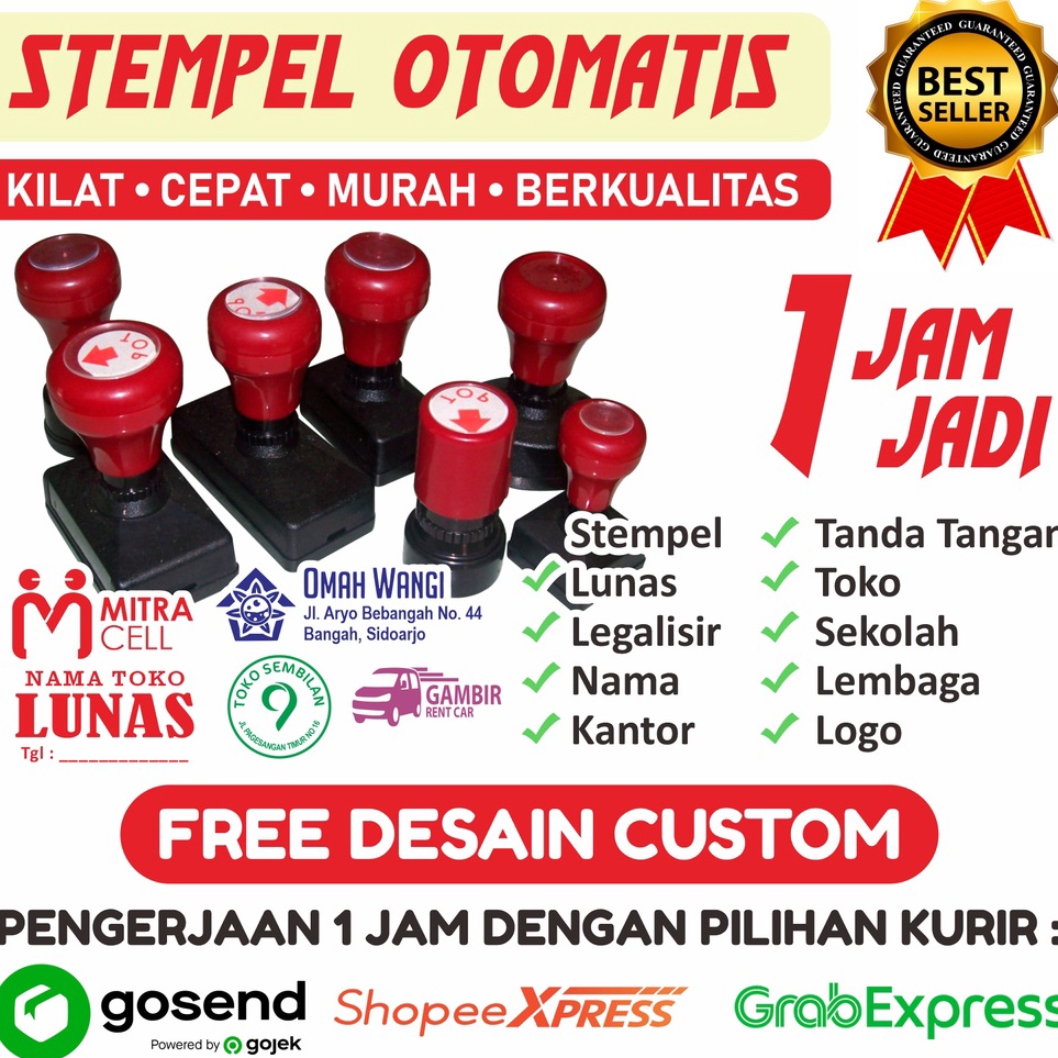 

Murah Harga Stempel Stempel otomatis free desain custom untuk stempel perusahaan logo nama stempel tanda tangan stempel lunas online shop toko sekolah legalisir