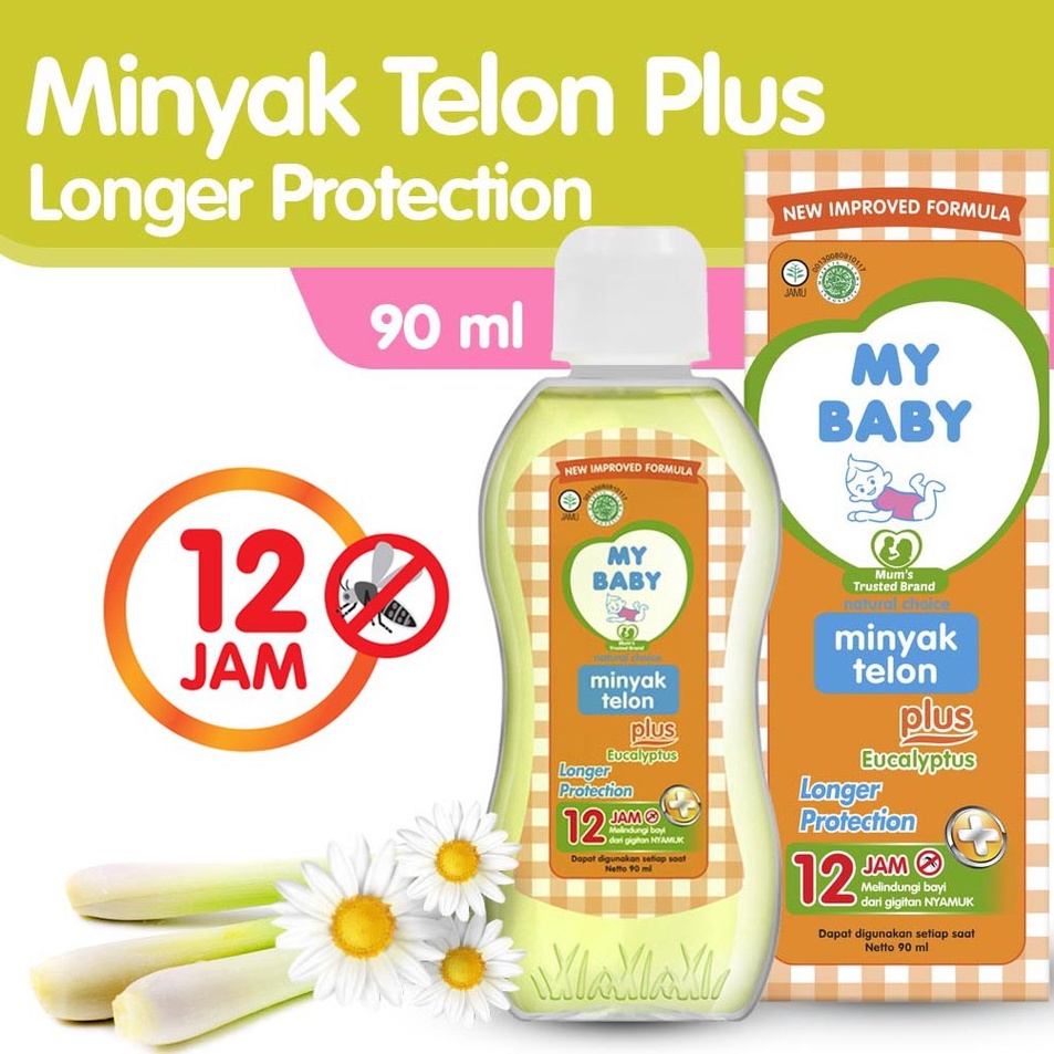 

MY BABY Minyak Telon Plus Longer Protection 9 mL Minyak Bayi Anti Nyamuk 12 Jam Exp 1225