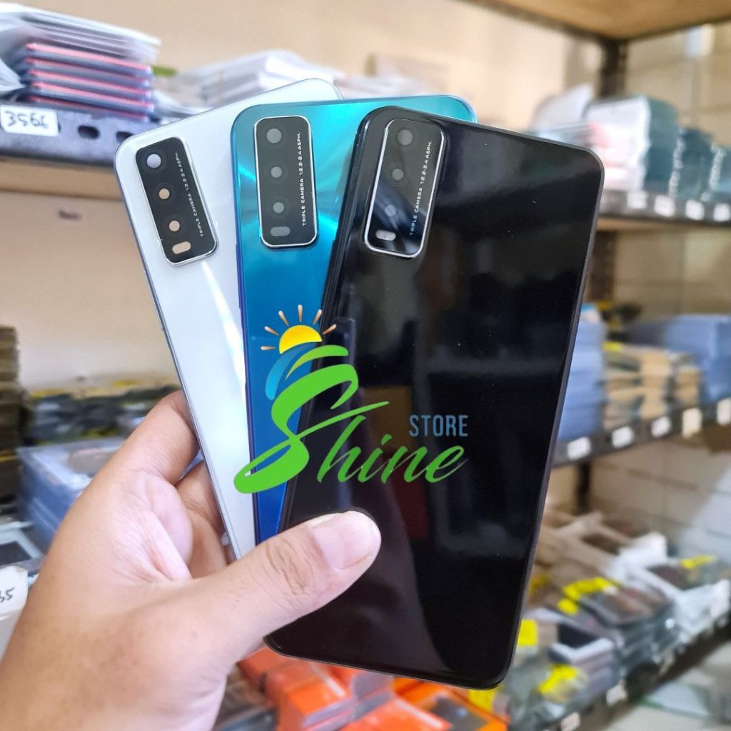 Casing Housing Backdoor + Bezel HP Vivo Y12s V2026 V2033 Bekdor Tutup Belakang Kesing