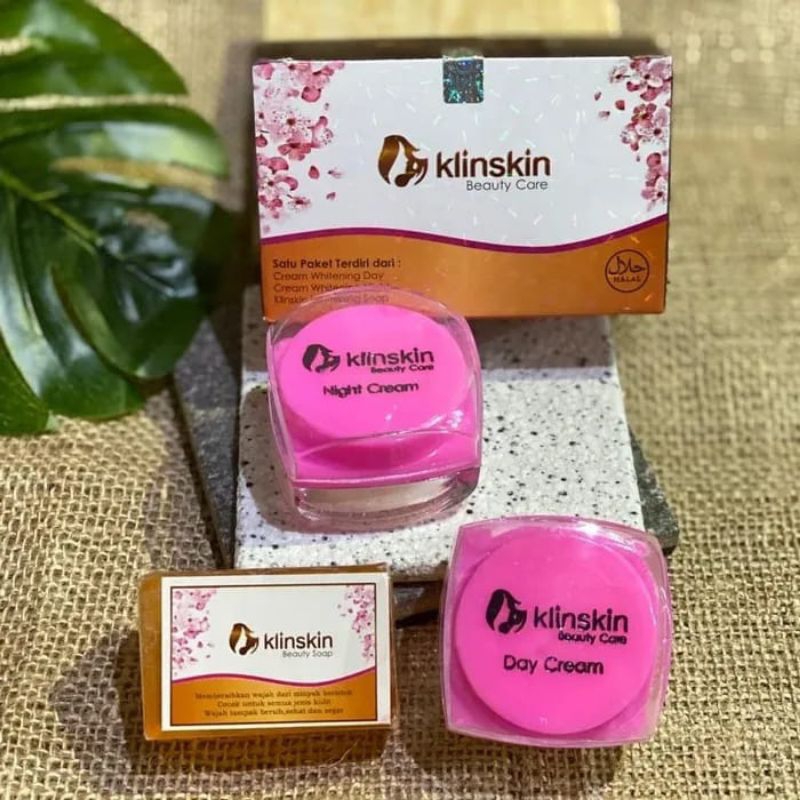 Paket Cream Klinskin Beauty Care Original Bpom [Sabun - Krim Siang - Krim Malam]