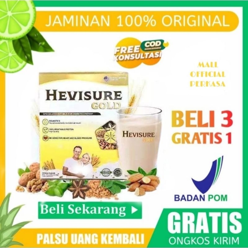 

Susu Diabetes Hevisure Glod 100% Original Asli HEVISURE BPOM