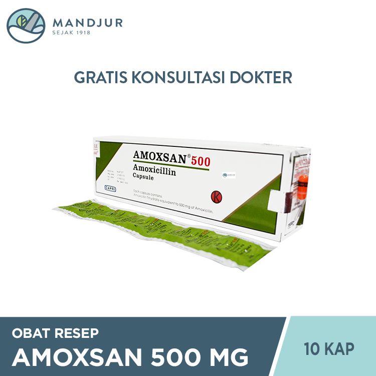 AMOXSAN 500 500 MG 1 STRIP @ 10 KAPSUL